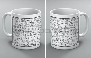 Taza de matemáticas tazas ecuaciones fórmulas sumas matemáticas matemáticas física profesor estudiante - Imagen 1 de 3