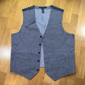 Chaleco chaleco Perry Ellis para hombre mezcla de lino talla XL traje formal nuevo con etiquetas precio de venta sugerido por el fabricante $80 - Imagen 1 de 9