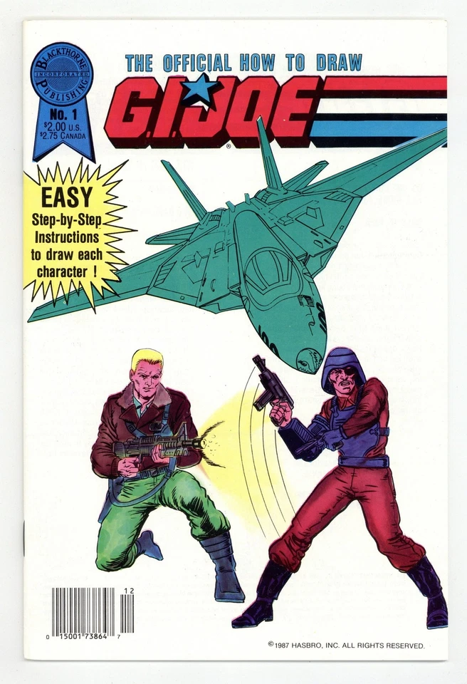 Official How to Draw GI Joe #1 FN+ 6.5 1987 - Image 1 of 1