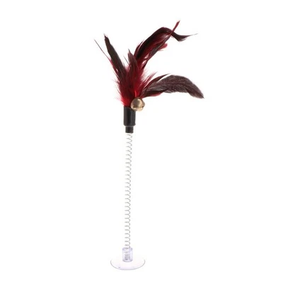 Cats Feather Teaser Toy with Suction Cup Cats Kitten for Play for Chase Ex - Image 1 of 4