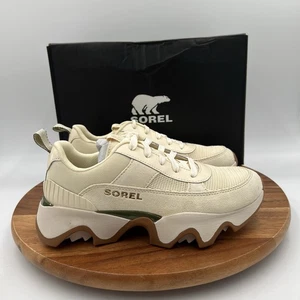 Size 8 Sorel Womens Kinetic Impact II Wonder Lace Honey White/green Sneaker $135 - Picture 1 of 12