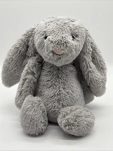 Jellycat London Bashful Grey Floppy Lop Ear Plush Easter Bunny Rabbit 12” - Imagen 1 de 7