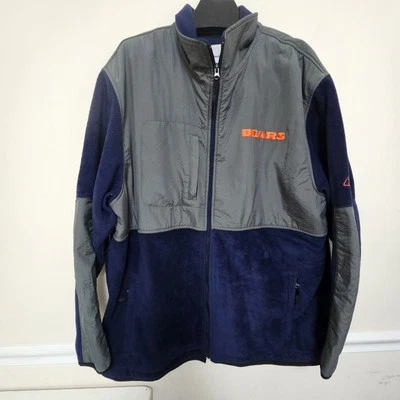 Vintage Chicago Bears Reebok Men's Full Zip Jacket NFL Chicago Bears XXL 2xl  - Image 1 of 4