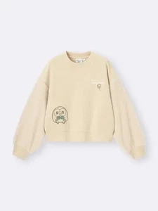 Maglione Felpa Pokémon Luogo Paceful GU Pokepeace Combinazione BEIGE Rowlet - Foto 1 di 6