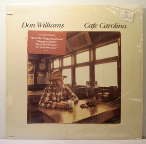 Don Williams Cafe Carolina LP 1984 [MCA-5493] Open Shrink - Imagen 1 de 7
