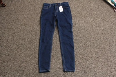 Pantalones de mezclilla Old Navy Rockstar para mujer 4 azules tiro alto súper ajustados 24/7 esculpidos Foto 1 de 4