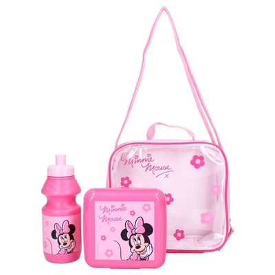 Disney Minnie Mouse Bolsa de Almuerzo Niña Vísperas Set Rosa con Ventana Foto 1 de 4