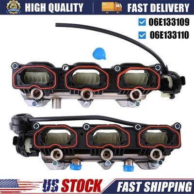 06E133109 06E133110 Intake Manifolds L+R For Audi S4 S5 A6 A7 Q5 Q7 V6 3.0 TSI  - Imagem 1 de 4