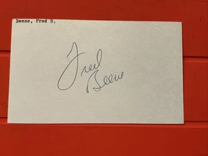 Fred Beene 🔥🔥MLB Debut : 1968 Baltimore Orioles 🔥🔥Autographed🔥🔥 - Picture 1 of 1