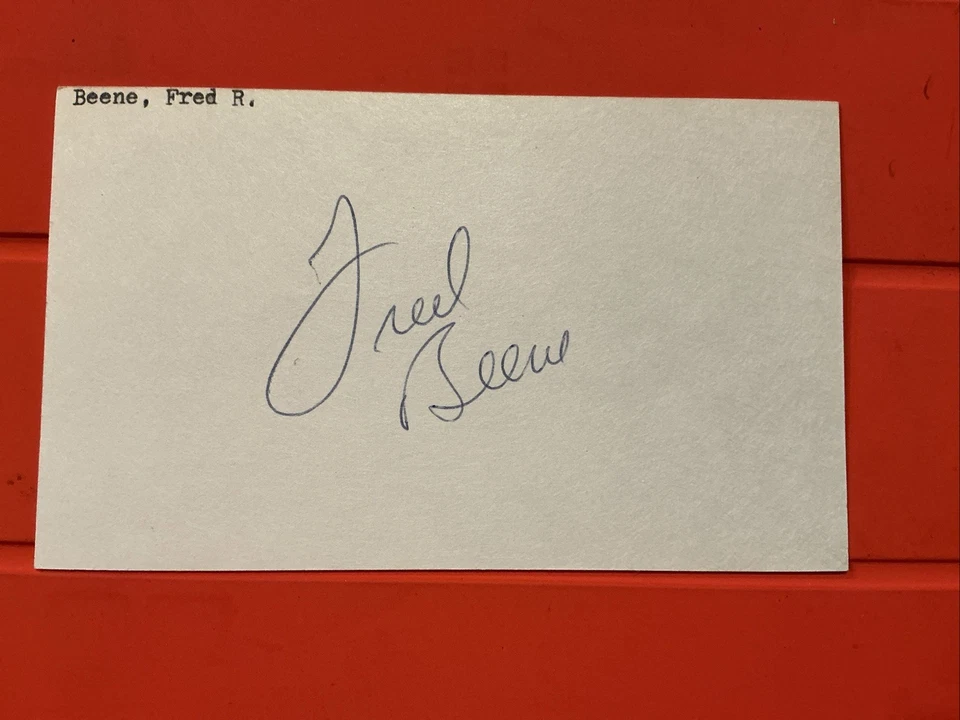 Fred Beene 🔥🔥MLB Debut : 1968 Baltimore Orioles 🔥🔥Autographed🔥🔥 - Image 1 of 1