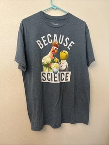 T-shirt Muppets Beaker Bunsen melata perché scienza blu grafica uomo grande - Foto 1 di 10