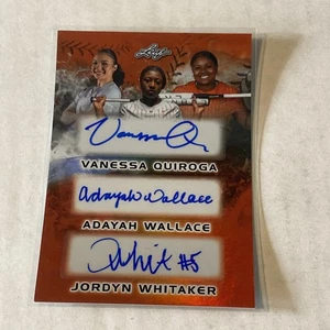 2025 Leaf Texas Longhorns Softball Orange Triple AUTOGRAPH card Quiroga 6/10 - Picture 1 of 2
