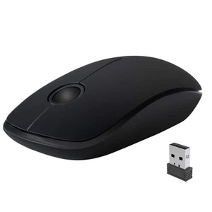 Wireless Slim Portable 2.4G Optical Mouse - Travel Cordless Mouse for Noteboo... - Picture 1 of 7