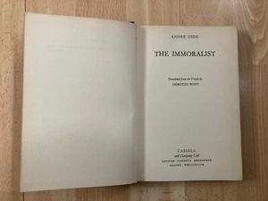 Andre Gide The Immoralist Translated By Dorothy Bussy ~ 1953 Edition - Foto 1 di 6