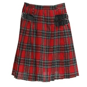 Men's Halloween Kilt Mardi Gras Scottish Kilt Party Vintage Pleated Irish Skirt - Picture 1 of 11