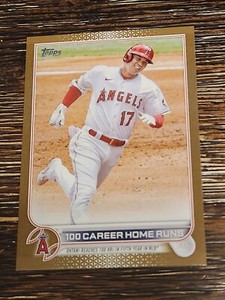 2022 Topps Update Shohei Ohtani Gold #/2022 100 Career Homeruns #US92 MVP Angels