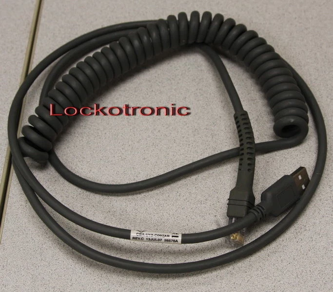 Symbol Scanner Coiled Cable USB 9FT CBA-U12-C09ZAR LS3478 LS4278 9208 LS2208 - Image 1 of 1