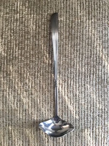 Present Japan Serving ladle 10 inches  Long bowl 3 inches across Silver Tone - Picture 1 of 4