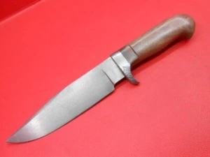 Wootz Barren Stahl Made Jagdmesser Micarta Griff mit Lederscheide A151 - Bild 1 von 18