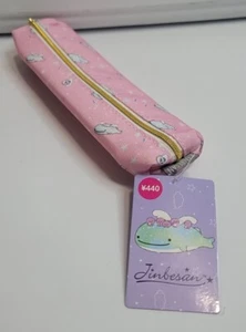 Nueva con etiquetas Bolsa Lápiz Delgada San-X Jinbesan Rosa Cielo Estrellado Pingüino Ballena - Imagen 1 de 10