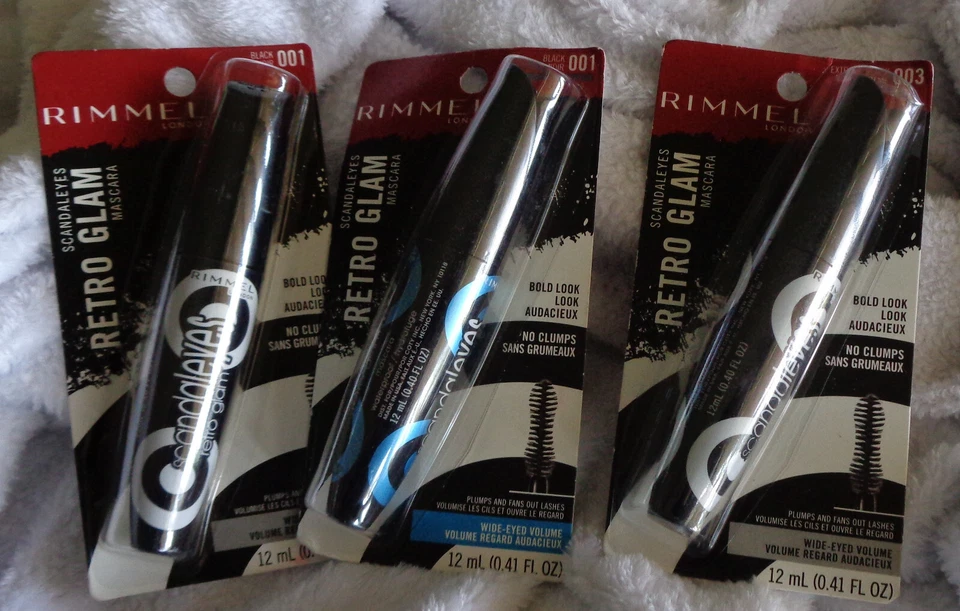 New Rimmel Scandaleyes Retro Glam Mascara 0.41fl oz/12ml Choose Your Shade - Image 1 of 1