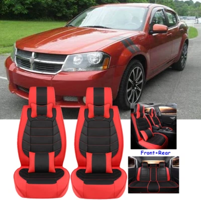 PU Leather Car Seats Cover Front & Rear Full Set Car Seats For Dodge Avenger - Image 1 of 4