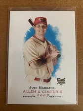 2007 Allen & Ginter #4 Josh Hamilton Rookie Card Cincinnati Reds RC