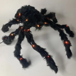 GRANDE Pieghevole da Appendere 26" Illumina Vedova Nera Ragno Prop Decorazione Halloween Usato in Ottime Condizioni - Foto 1 di 11