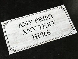 Custom Metal Sign Personalised Print Name Any Text Door Home Décor Cave Wall Art - Picture 1 of 4