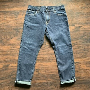 GAP - Pantalones de mezclilla ajustados rectos ribete de mezclilla azul, para hombre 33 x 28 - ¡IMPRESCINDIBLES! - Imagen 1 de 12