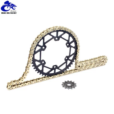 YZ250FX 16-22 Front Rear Sprockets 520 Chain Kit For Yamaha YZ250F WR250F 01-22 Foto 1 de 4