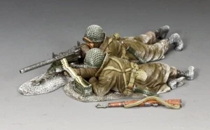 BBA091 - .30 Cal. Machine Gun Team King & Country Toy Soldier Miniatures - Picture 1 of 7