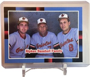 1987 Leaf Baseball Ripken Baseball Family Card #625 - Cal Ripken Jr. W/Top Load