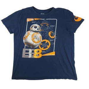 Star Wars Astromech Droid T Shirt Mens Large Short Sleeve Blue 22w x 25l - Picture 1 of 7