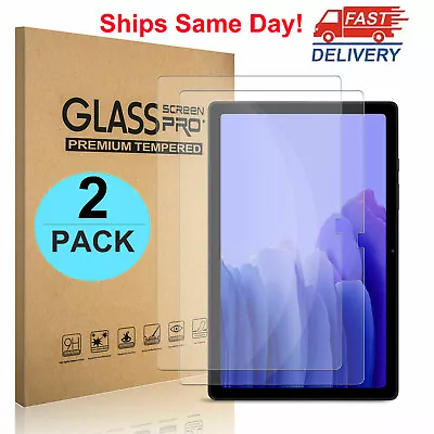 2X For Samsung Galaxy Tab A7 10.4'' 2020 SM-T500 Tempered Glass Screen Protector - Image 1 of 4
