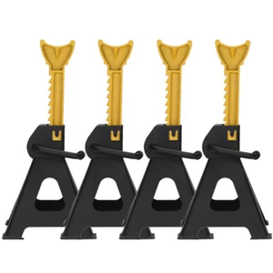 4PCS Heavy Duty Ratchet Axle Stands 3 Ton Lifting Capacity Car Floor UK - Picture 1 of 5