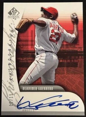 2005 SP Authentic Vladimir Guerrero Chirography Autograph Auto #’d /15!! HOF!! - Image 1 of 2