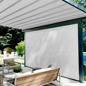 8ft Gray Sun Shade Fabric Roll Replaceable Canopy Pergola Multi-purpose Cloth - Picture 1 of 7