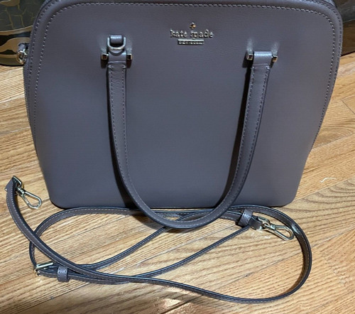 Borsa a tracolla Kate Spade media marrone cupola borsa da donna nuova senza etichette