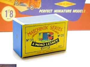 Matchbox Lesney 35 Horse Box B Style Repro Box - Picture 1 of 3