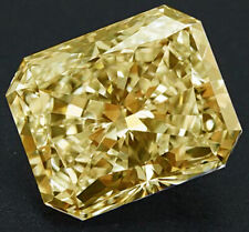 11.65ct vvs1/15.47Mm Golden Yellow Radiant Loose Moissanite Diamond Ring/Pendant