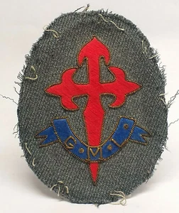 RARE MILITARY PORTUGAL Embroidered Emblem Insignia Patch G.M.L. SANTIAGO CROSS - Picture 1 of 6