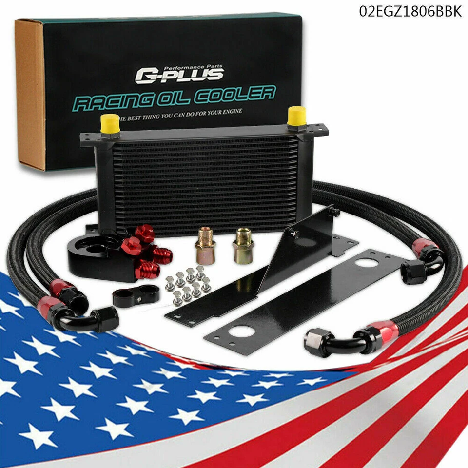 Kit de enfriador de aceite de aluminio para motor AN10 19 filas apto para 01-05 Subaru Impreza WRX/STi Foto 1 de 4