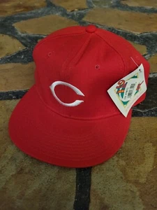 Deadstock Vintage Cincinnati Reds New Era Diamond Pro Wool MLB Fitted Hat 7 5/8 - Picture 1 of 12