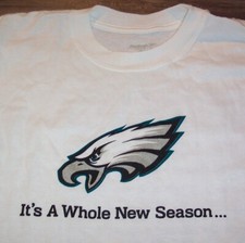 PHILADELPHIA EAGLES NFL FOOTBALL 2007 TEAM SCHEDULE T-Shirt LARGE NEW