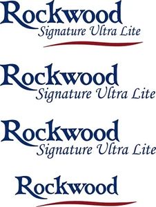ROCKWOOD Signature Ultra Lite Camper RV Vinyl Decal Graphics Stickers - Picture 1 of 2