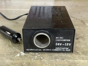 Spannungstropfer 24V auf 12V 5A für LKW Zigarettenanzünder (funktionstüchtig) - Bild 1 von 3