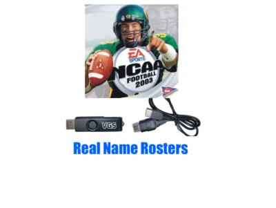 NCAA Football 2003 Real Name Roster Save File Original Xbox on USB Cable Adapter - Image 1 of 2