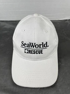 YOUTH Sea World Rescue Strapback Hat Cap Theme Park Water Wildlife Shamu White - Picture 1 of 10