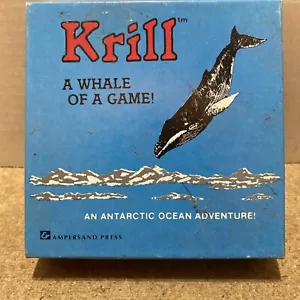 Krill: A Whale Of A Game! Adventure In The Antartic Ocean Vintage 1981. - Picture 1 of 4